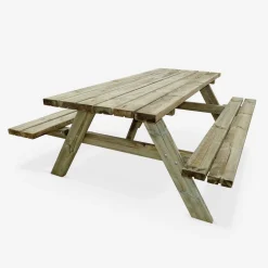 Picknicktisch 180 cm Holz, 6 Personen - PANCHINA