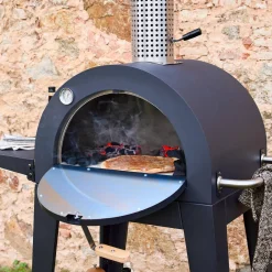 Pizzaofen für Outdoor mit Ablage
