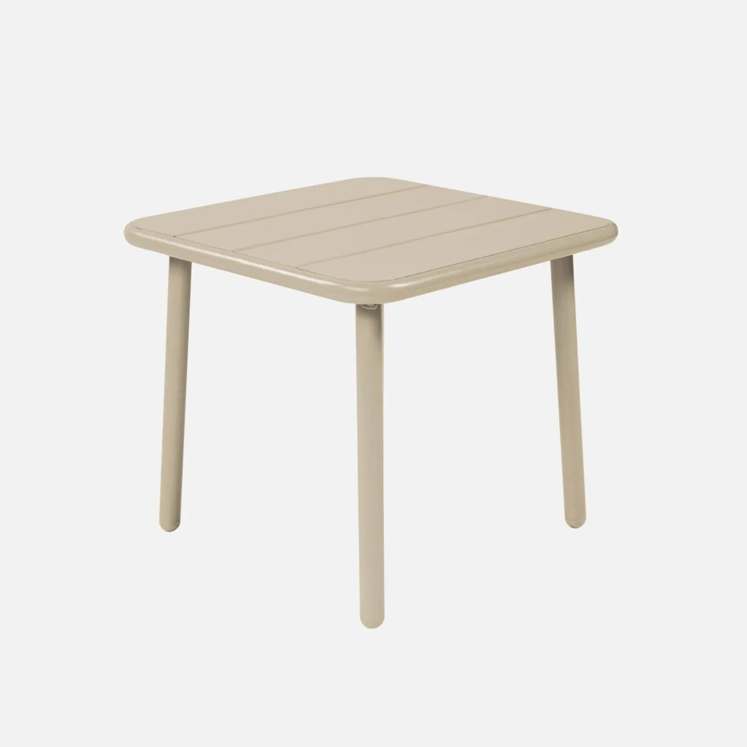 Quadratischer Couchtisch für den Garten aus Stahl