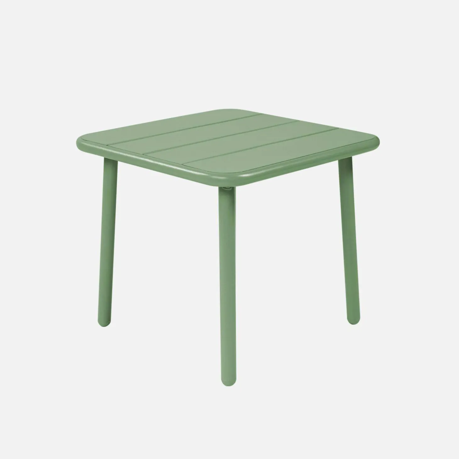 Quadratischer Couchtisch für den Garten aus Stahl