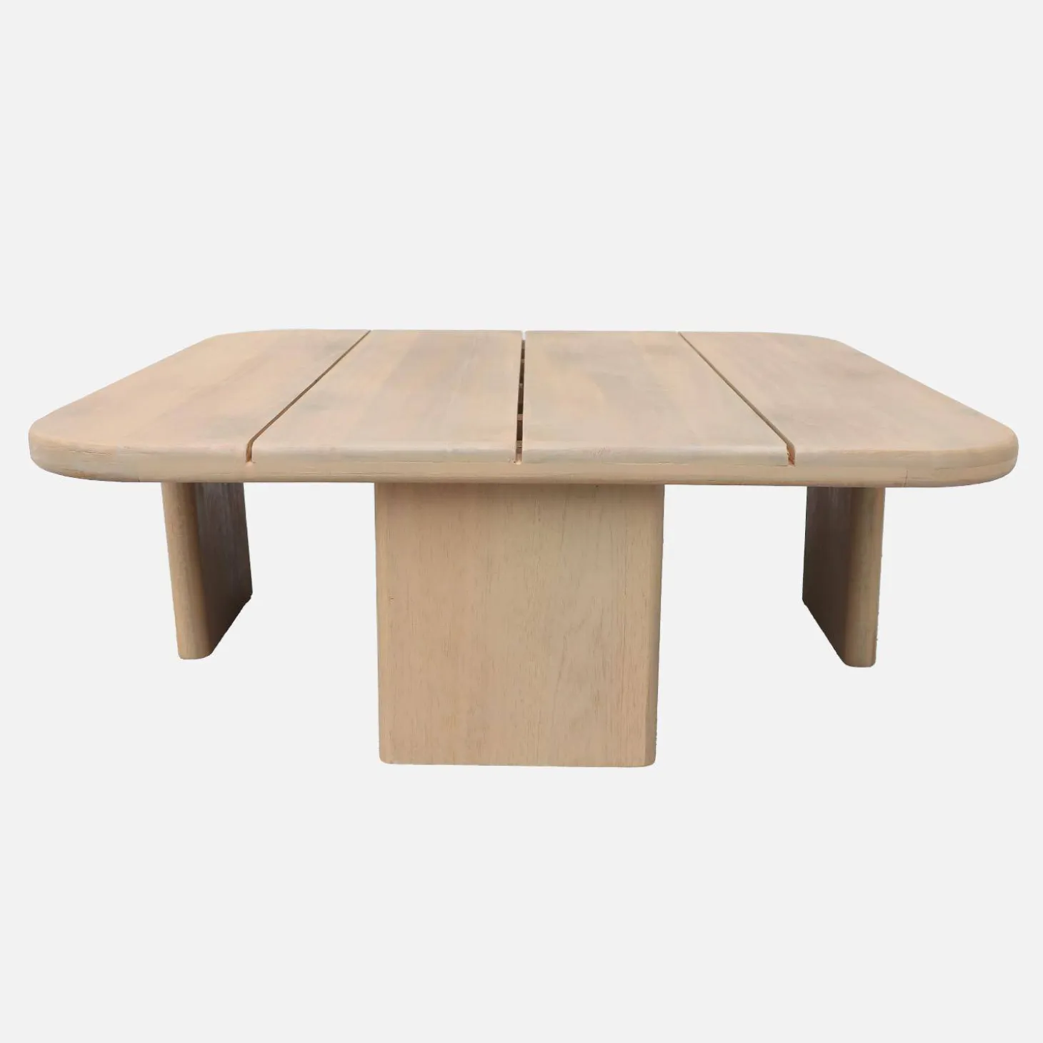 Quadratischer Garten-Couchtisch aus Akazienholz