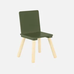 Quadratischer Kindertisch mit 2 Stühlen, Beine aus Kiefer