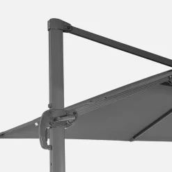 Rechteckiger Ampelschirm 3x4m + befüllbare Ballastplatten 50x50cm