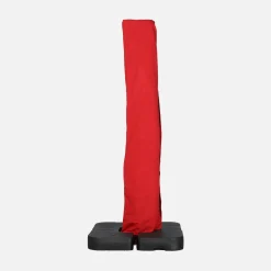 Rechteckiger Ampelschirm 3x4m + befüllbare Ballastplatten 50x50cm