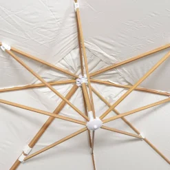 Rechteckiger Ampelschirm 3x4m, Mast in Holzoptik