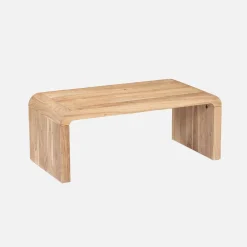 Rechteckiger Couchtisch aus massivem Akazienholz