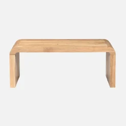 Rechteckiger Couchtisch aus massivem Akazienholz