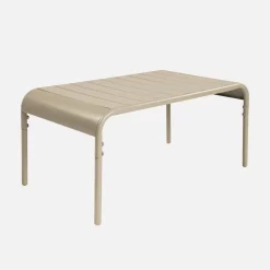 Rechteckiger Couchtisch aus Stahl für den Garten
