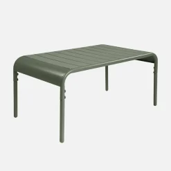 Rechteckiger Couchtisch aus Stahl für den Garten