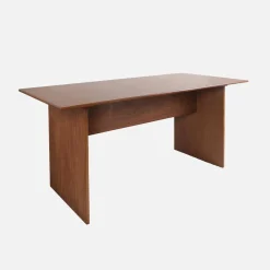 Rechteckiger Esstisch mit geriffelter Holzoptik 4-6 Sitzplätze, 170 cm