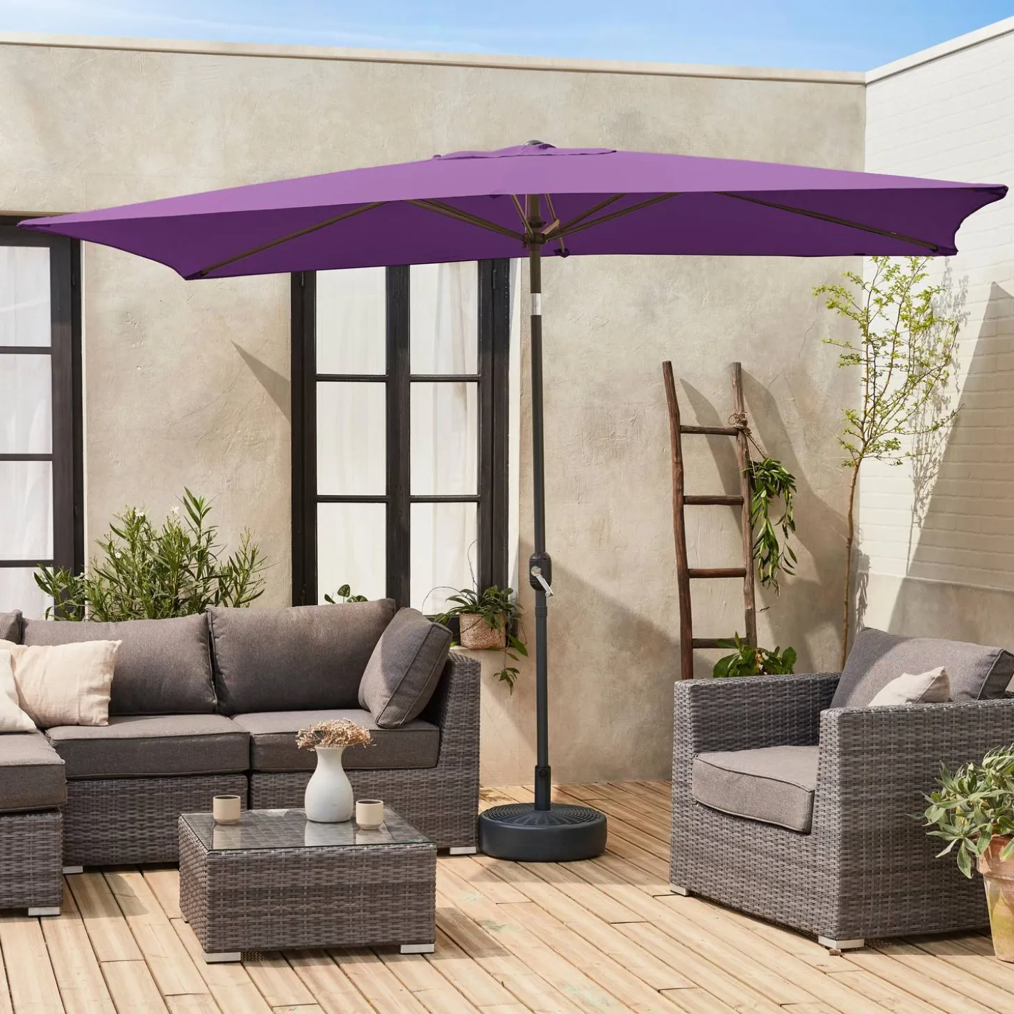 Rechteckiger Sonnenschirm 2x3m