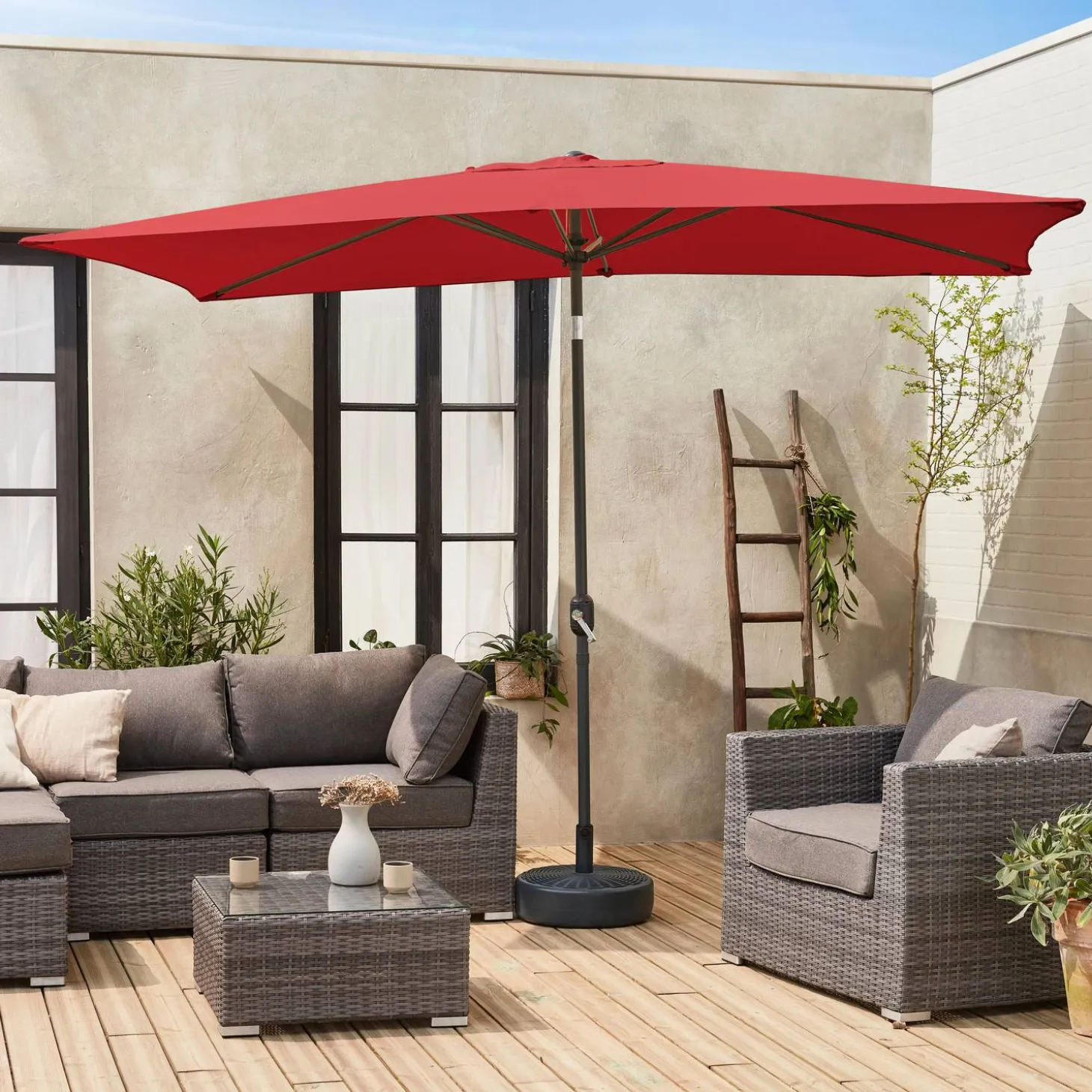 Rechteckiger Sonnenschirm 2x3m