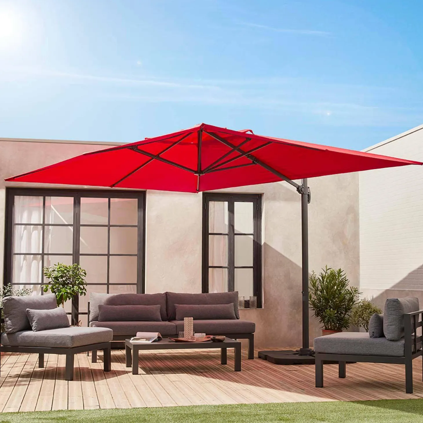 Rechteckiger Sonnenschirm 3x4 m