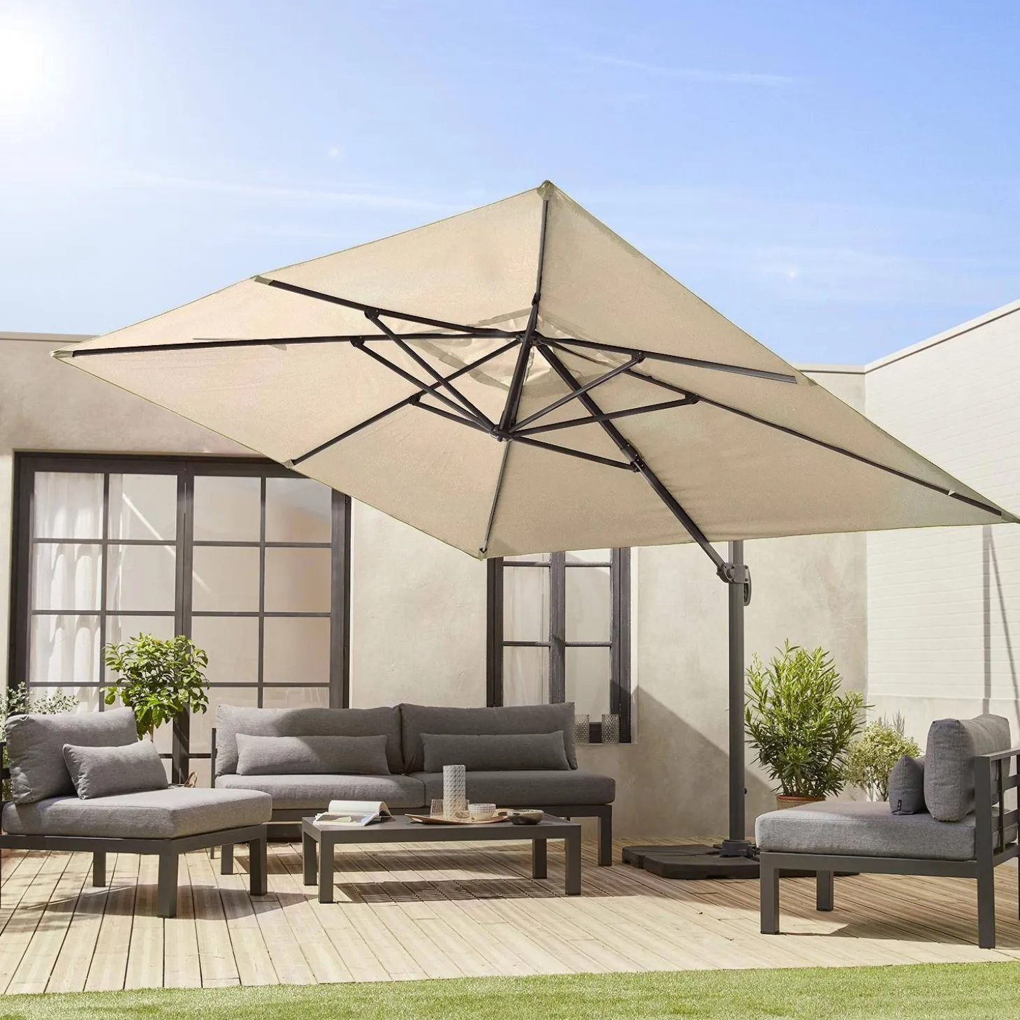 Rechteckiger Sonnenschirm 3x4 m