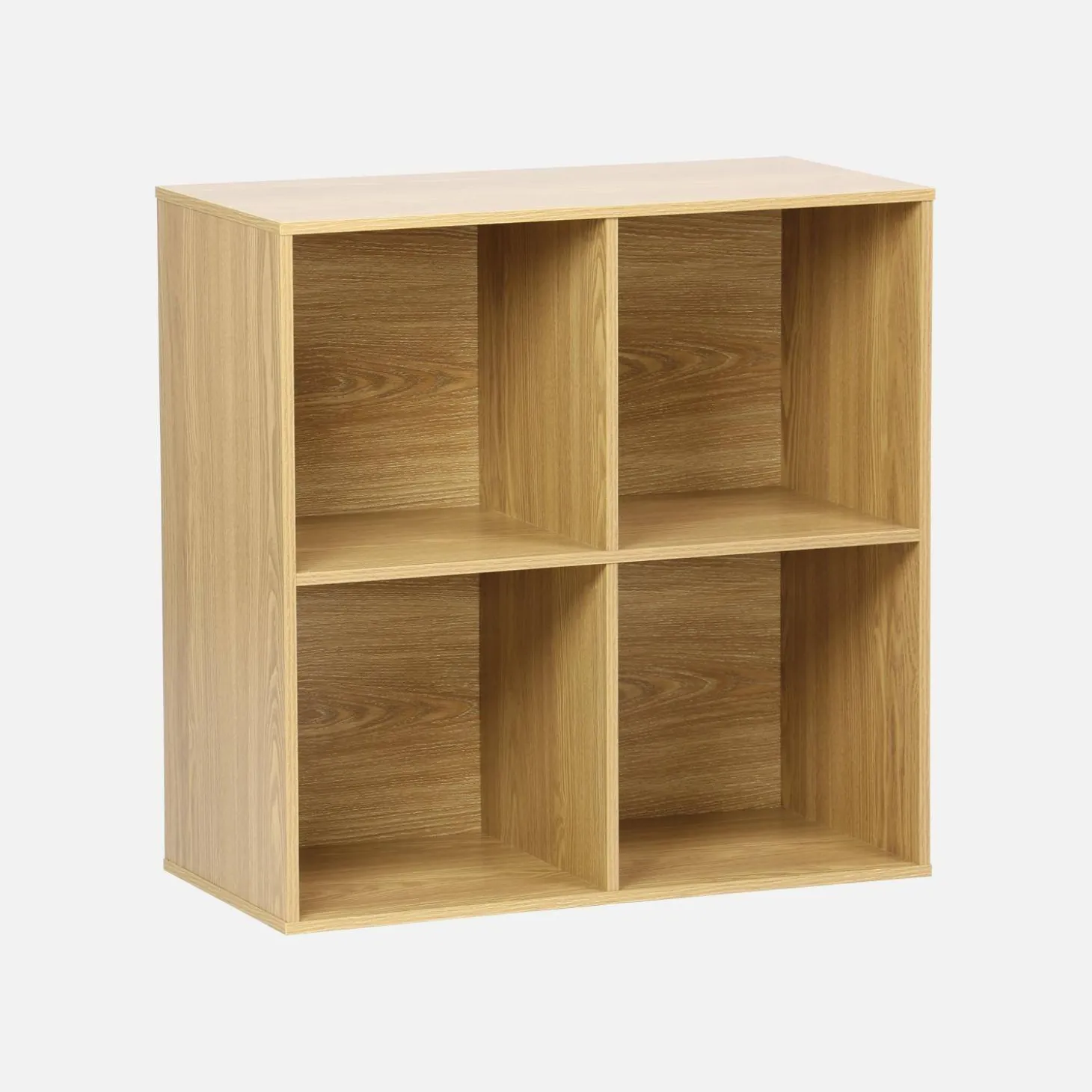 Regal, Aufbewahrungsmodul Holzdekor 4 Fächer