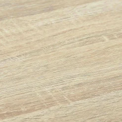 Regal aus schwarzem Metall und in Holzoptik