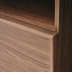 Regal Bücherregal Holzlook 2 Türen 5 Ebenen