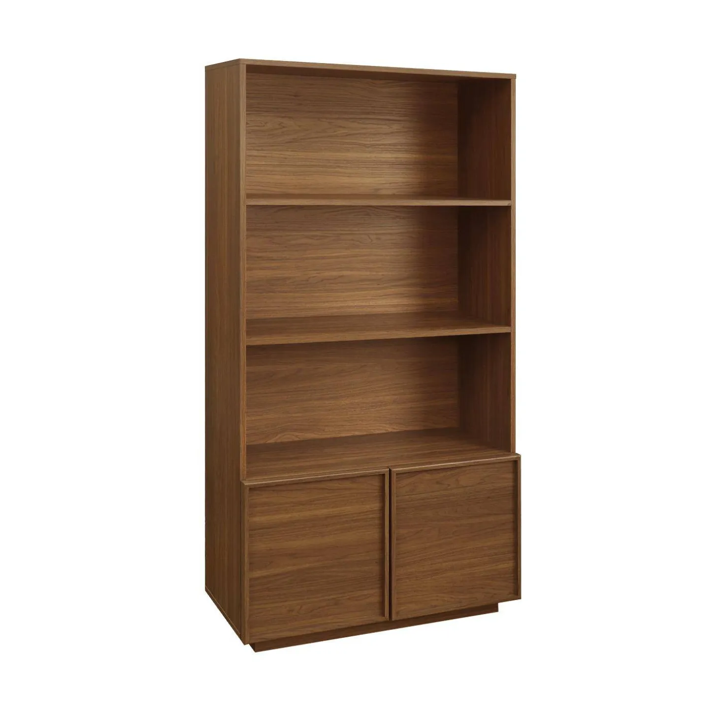 Regal Bücherregal Holzlook 2 Türen 5 Ebenen