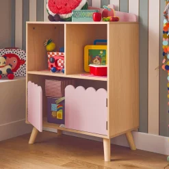 Regal für Kinder mit 2 Ablagen und 2 Türen