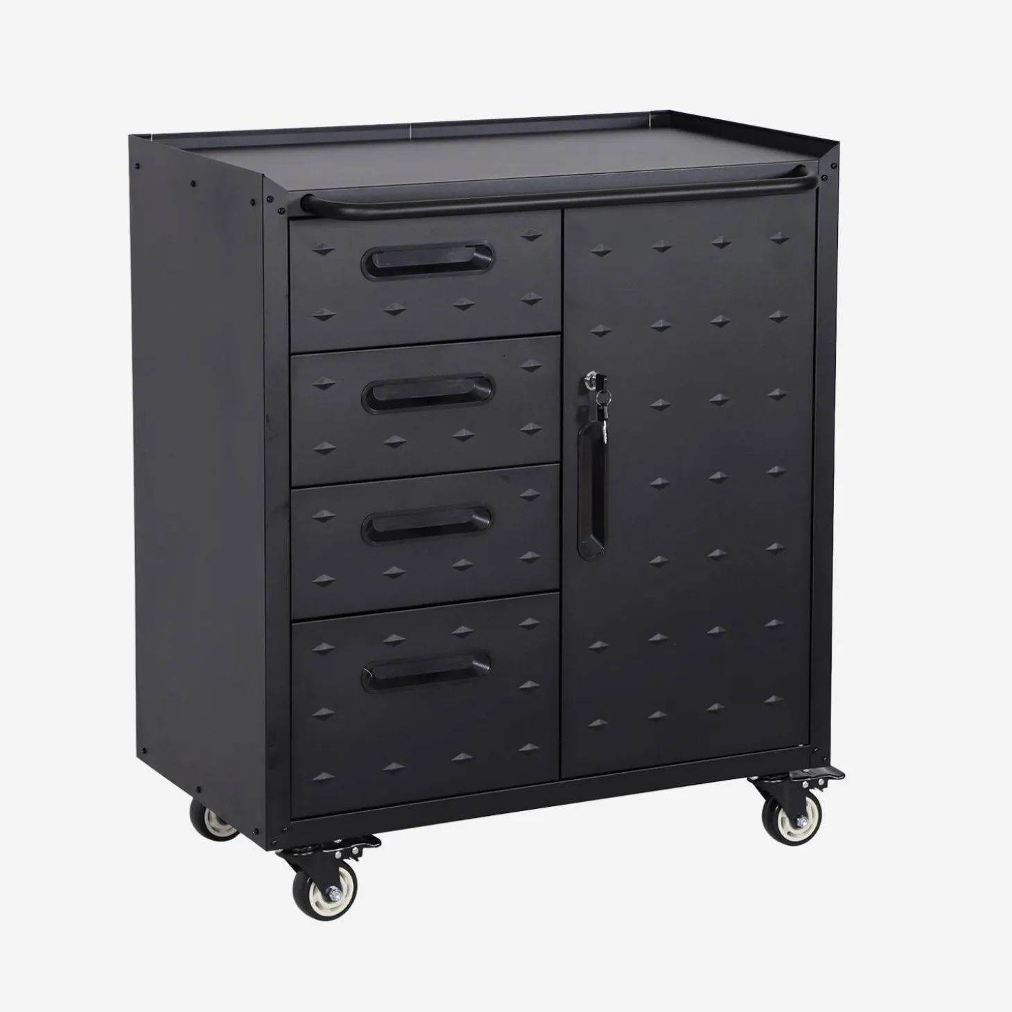 Rollenschrank mit 4 Schubladen und einer Tür
