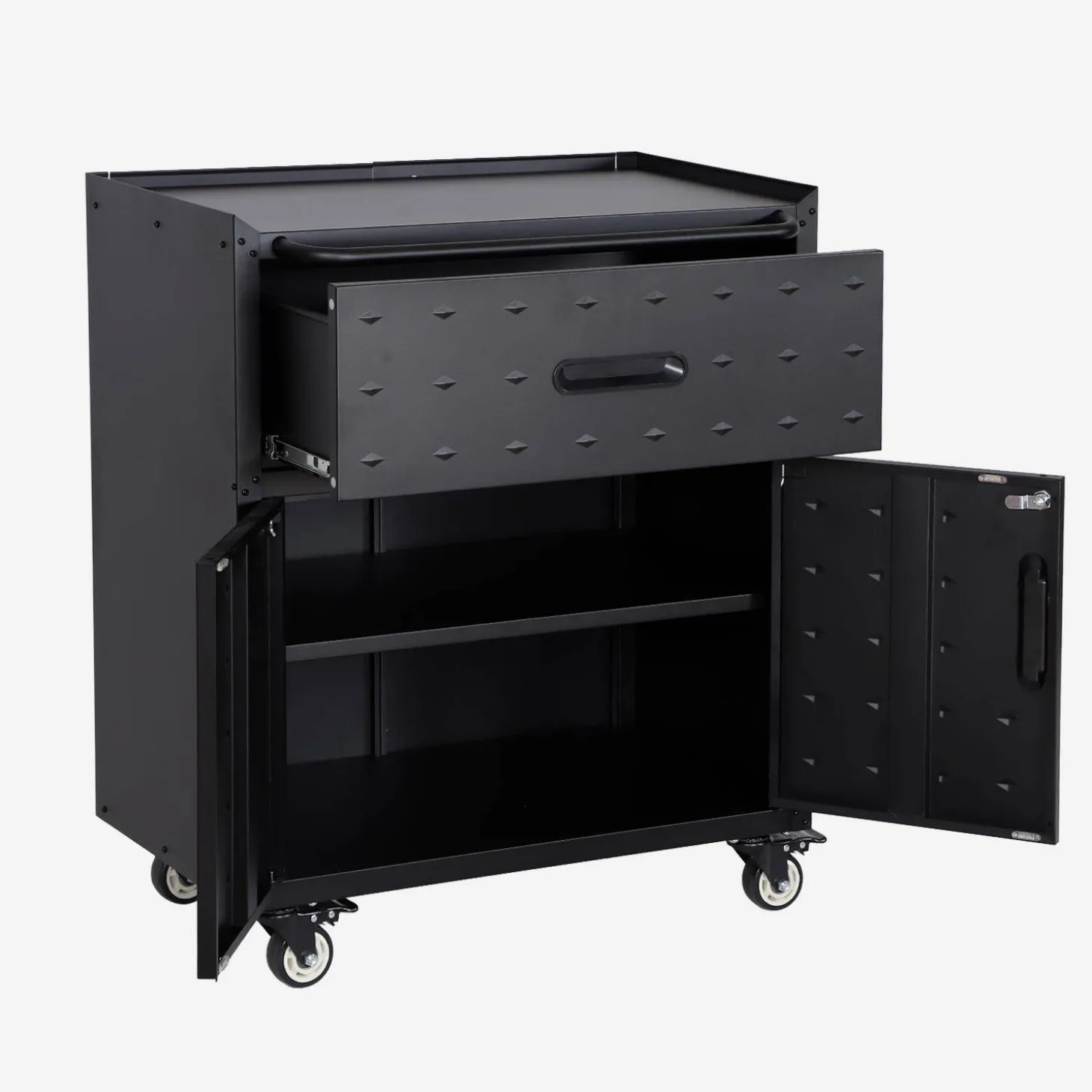 Rollenschrank mit 1 Schublade und 2 Türen
