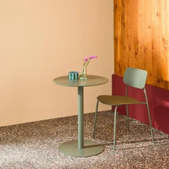 Runder Bistro-Gartentisch aus Stahl für 2 Personen