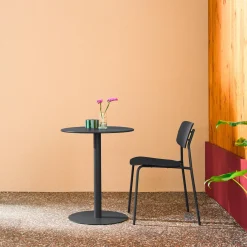 Runder Bistro-Gartentisch aus Stahl für 2 Personen