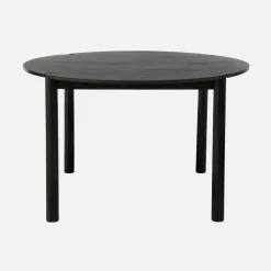 Runder Esstisch Ø120cm aus Heveaholz für 4 Personen