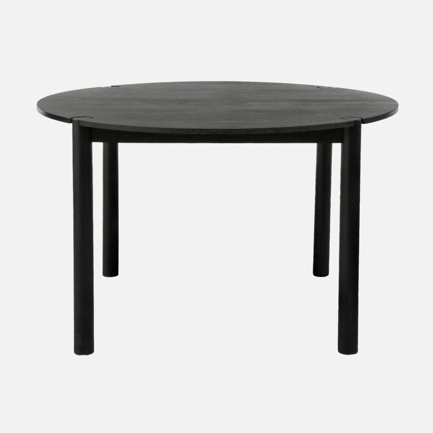 Runder Esstisch Ø120cm aus Heveaholz für 4 Personen
