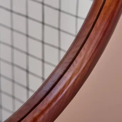 Runder Spiegel aus Kiefernholz Ø60cm