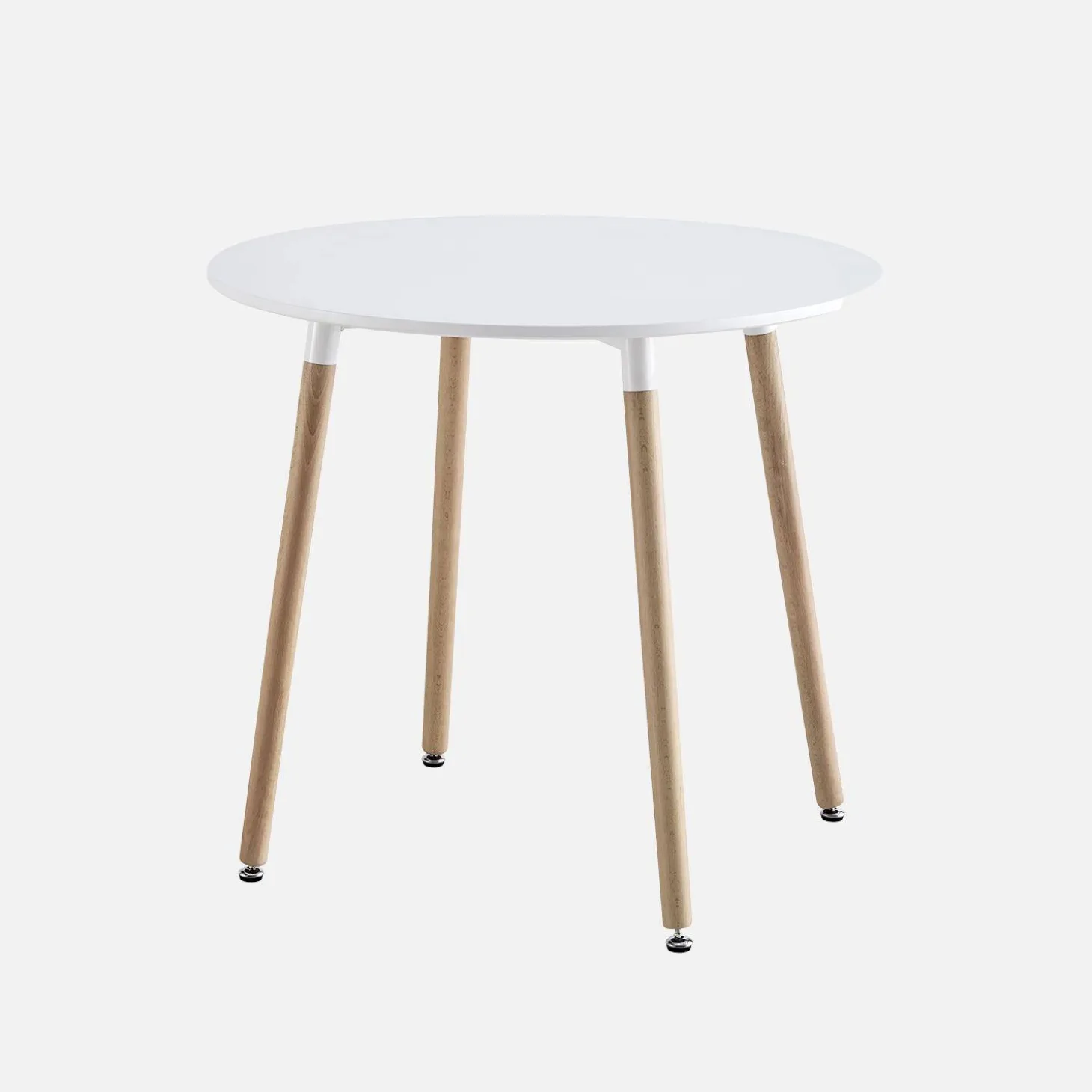 Runder Tisch skandinavisch Holz 2 Stühle
