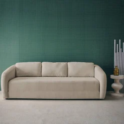 Schlafsofa 3 Plätze Chenille-Stoff