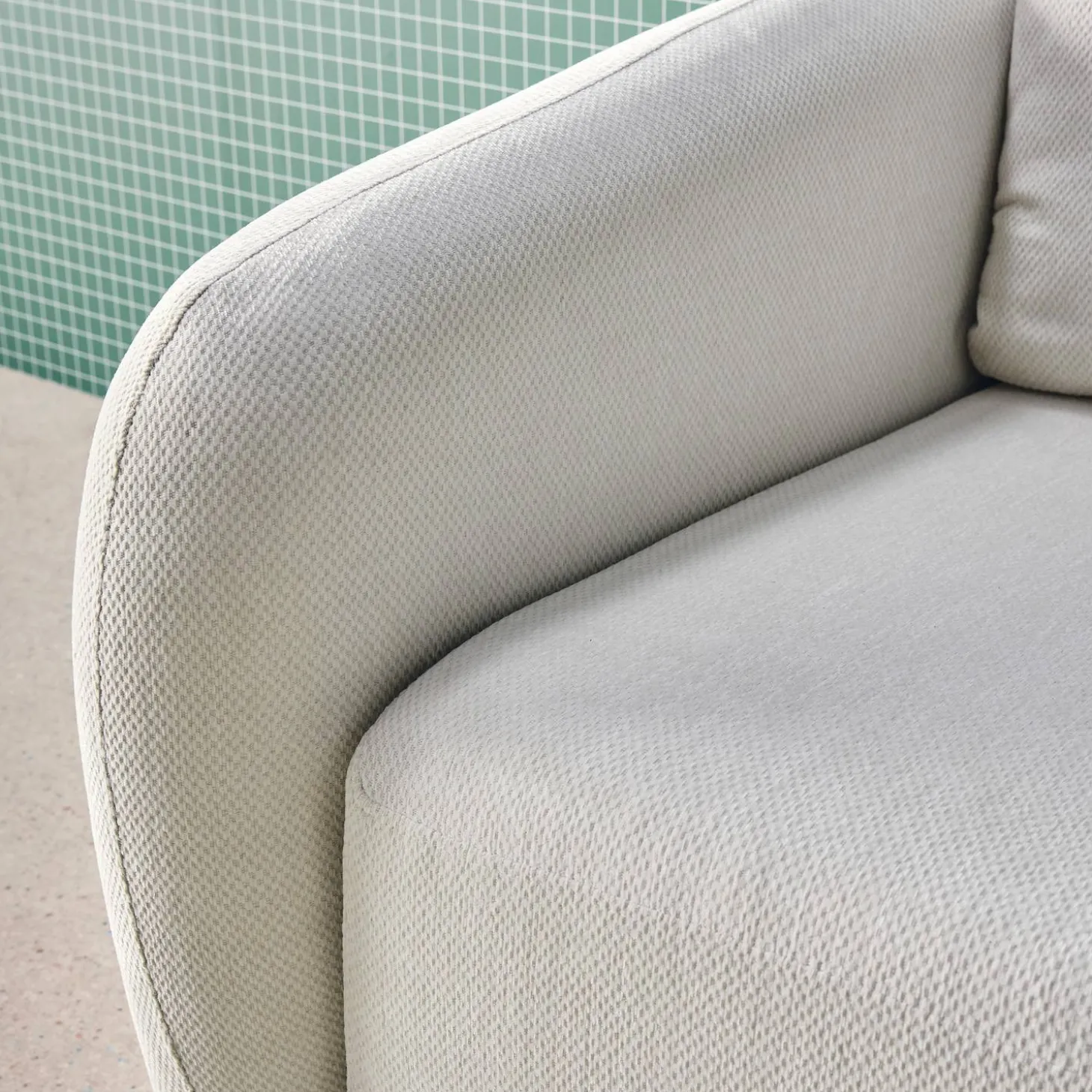 Schlafsofa 3 Plätze Chenille-Stoff