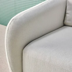 Schlafsofa 2 Plätze Chenille-Stoff