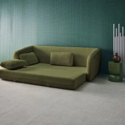 Schlafsofa 3 Plätze Chenille-Stoff