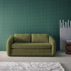 Schlafsofa 2 Plätze Chenille-Stoff