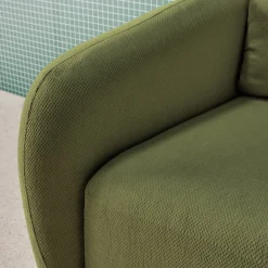 Schlafsofa 2 Plätze Chenille-Stoff