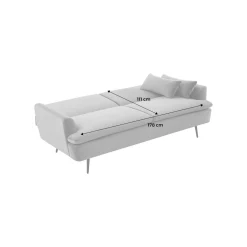 Schlafsofa 2-3-Sitzer mit Samtbezug