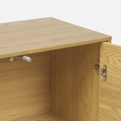 Schrank Aufbewahrungsmodul Holzdekor 2 Türen 70cm