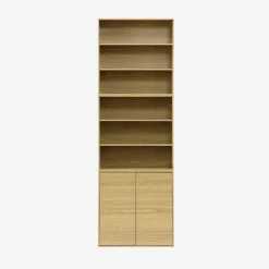 Schrank Aufbewahrungsmodul Holzdekor 2 Türen 70cm