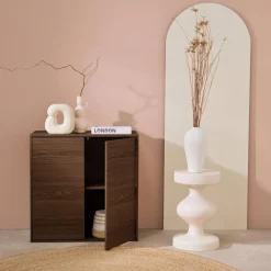 Schrank Aufbewahrungsmodul Holzdekor 2 Türen 70cm