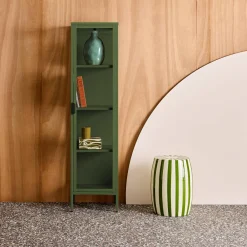 Schrank aus Stahl und gehärtetem Glas, 1 Tür, 160 cm