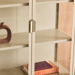 Schrank aus Stahl und gehärtetem Glas, 2 Türen, 180 cm