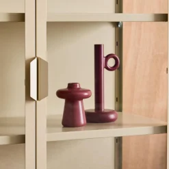 Schrank aus Stahl und gehärtetem Glas, 2 Türen, 80 cm