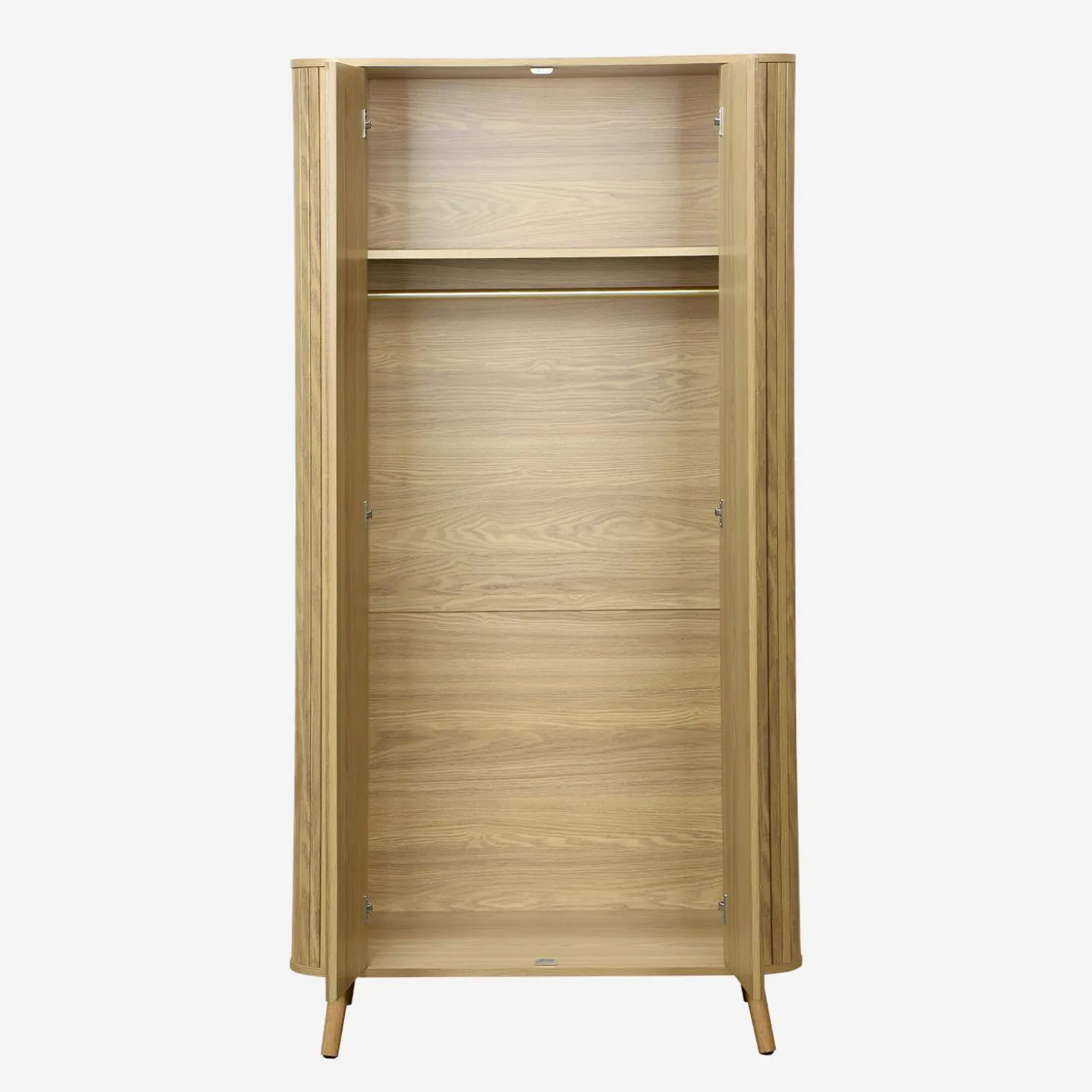 Schrank Holzlook mit Regal und Kleiderstange