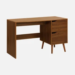 Schreibtisch mit 2 Schubladen mit Holzdekor