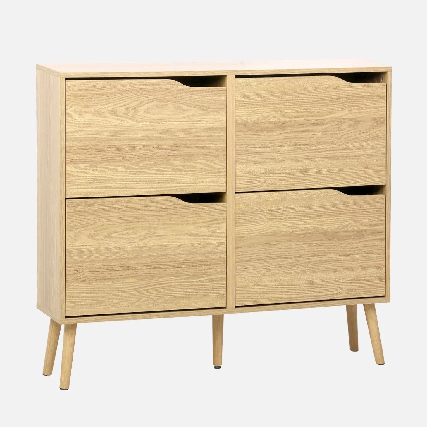 Schuhschrank Holzdekor 4 Klapptüren