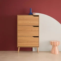 Schuhschrank Holzdekor 3 Klapptüren