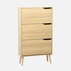 Schuhschrank Holzdekor 3 Klapptüren