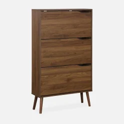 Schuhschrank Holzdekor 3 Klapptüren